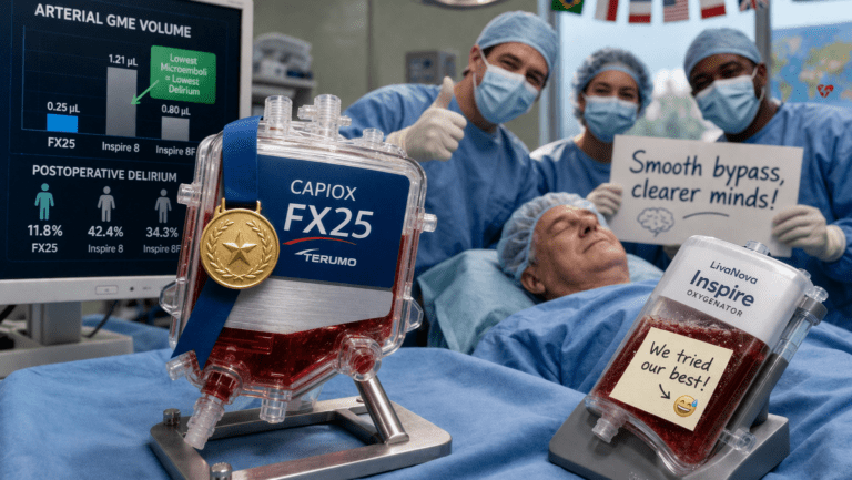 Safer Bypass: Oxygenator Design and Delirium Risk in CABG