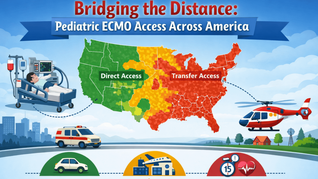 Bridging the Distance: Pediatric ECMO Access Across America