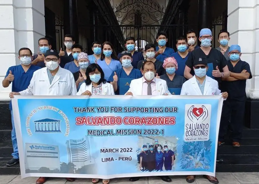 Salvando Corazones medical mission team in Lima, Peru, March 2022